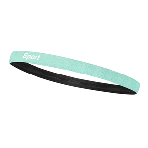 Hoge kwaliteit 1cm dun nylon haarband sport hoofdband met antislip siliconen bedrukte zweetband - Product Image 2