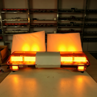 Barre lumineuse de signalisation LED 231W, montage sur toit, boîtier en aluminium PC, IP65, support en acier inoxydable, plusieurs couleurs, sirène lumineuse