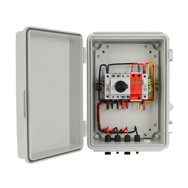 Saipwell Waterproof UV- Resistant PC Plastic Solar PV Combination Box 1000VDC Solar Off-Grid Power Connection Box