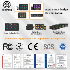 8 6 Gang Marine Thuyền Offroad Ánh Sáng Phụ Trợ Điều Khiển Cảm Ứng 12V Xe Bảng Chuyển Đổi Cho Xe Ford F150 - Product Image 4