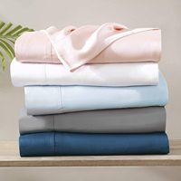 Ensemble de literie en coton de haute qualité, résistant aux taches, hypoallergénique, 3/4 pièces, drap-housse pour hôtel 5 étoiles