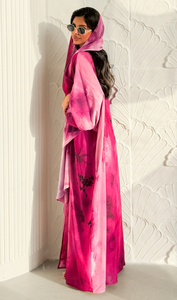 Abaya Musulmana de Estilo Abierto con Estampado Digital Tie Dye Personalizada de Lujo para Mujer, Marca LEDUO - Product Image 2