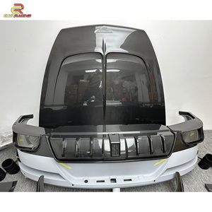 Kits de carrosserie en fibre de carbone partielle et sèche style MSY W12 pour <span class=keywords><strong>Bentley</strong></span> <span class=keywords><strong>Bentayga</strong></span> 2020 + capot de pare-chocs roues d'échappement becquet jupe latérale calandre - Product Image 6