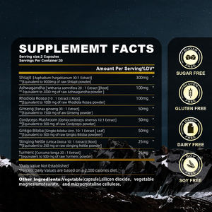 Shilajit <span class=keywords><strong>Capsule</strong></span> himalaya shilajit résine soins force masculine Supplément de santé capsules d'extrait de shilajit - Product Image 2