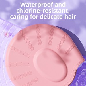Cuffia da Nuoto Unisex in Silicone Extra Large, Copri-Orecchie, Non Aderente, Impermeabile per Adulti - Product Image 1