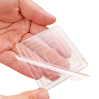 Protections de meubles, protège-sol, housses de pieds de chaise et de repose-pieds, tapis antidérapant auto-adhésif en silicone, transparent 3mm pour table basse