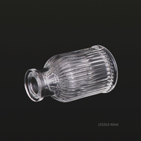 Flacon pulvérisateur en verre d'aromathérapie, rond vide, décoratif, de 50/40/65/80ml