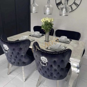 Cao Cấp Sang Trọng Khách Sạn Nhà Hàng Đồ Nội Thất Châu Âu Mới Thiết Kế Đơn Giản Nhà Máy Cung Cấp Đá Cẩm Thạch Bàn Ăn - Product Image 6