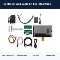 Écran tactile PCAP mat extérieur de 15,6 pouces à haute luminosité 1500 Nits, kit de contrôleur tactile USB à collage intégral