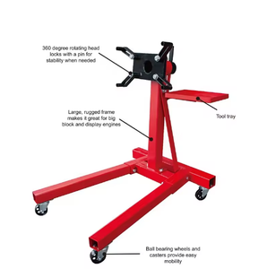 Soporte Universal Hidráulico para Motor de 2000 lb con Rotación de 360° °   Estilo de Rotación/Plegado para Reparación y Mantenimiento de Automóviles y Motocicletas - Product Image 1