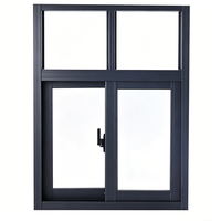 Ventana de Vidrio Fijo con Aislamiento Térmico Duradero y Rejilla de Seguridad para Oficinas Comerciales, Hoteles, Ventanas Abatibles de Acero y Plástico