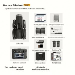 โดรน Kai2 ควบคุมด้วยหน้าจอสัมผัส พับเก็บได้ ใช้งานง่ายสำหรับมือใหม่ มอเตอร์ไร้แปรงถ่าน ระบบกันสั่นสามแกน - Product Image 6