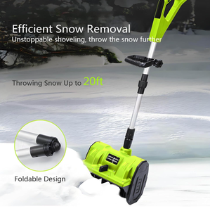 Pala quitanieves eléctrica inalámbrica sin escobillas <span class=keywords><strong>para</strong></span> mujeres, con batería de 21 V, herramienta ligera <span class=keywords><strong>para</strong></span> quitar nieve en entradas de vehículos, patios y caminos. - Product Image 2