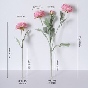 Peonie Artificiali in Seta di Alta Qualità Fatte a Mano 75cm Decorazione per Casa Sfondo per Laurea Natale Minimo 50 Pezzi - Product Image 4