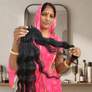 Extensions de cheveux humains vierges vietnamiens Cuticule Alignée Couleur Noir Style Ondulé Traitement chimique Aucun Type de cheveux humains indiens - Product Image 1