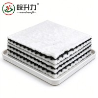 Géogrille de drainage composite 3D en HDPE certifiée ISO pour la base de route et l'empêchement de l'infiltration d'eau capillaire