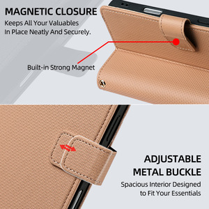 Étui de luxe pour cartes portefeuille avec porte-cartes étui de téléphone en cuir mince pour Samsung S25 ultra <span class=keywords><strong>S21</strong></span> <span class=keywords><strong>FE</strong></span> S23 Ultra S10 5G - Product Image 4