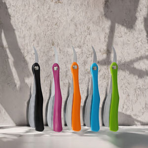 이발소 사용을위한 남성용 얼굴 면도 접이식 디자인을위한 캔디 컬러 핸들 일본 블레이드 면도기 - Product Image 3