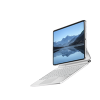 Étui de clavier magnétique flottant en métal de qualité supérieure avec pavé tactile intelligent et support de productivité ultime pour iPad Pro 13