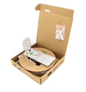 Kit de terminaison de fibre optique PTO mural pré-câblé 1fo 2fo 4fo SC/APC 4.0mm Blanc 30m 40m G657a2 - Product Image 1