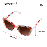 DOWELL Support Personnalisez le nouvel acétate créatif dans un style polyvalent pour des lunettes de soleil à la mode et élégantes