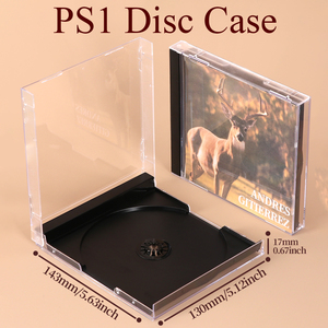 Caja de Juegos WEISHENG para XBOX 360 ONE, Reemplazo de Plástico para Caja de Discos de Juegos de las Series <span class=keywords><strong>PS1</strong></span> 2 3 4 5, Caja de Almacenamiento de DVD - Product Image 4