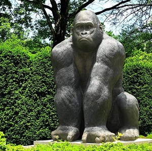 動物像モンキーゴリラ彫刻ジャングルアニマトロニクス