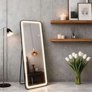 <span class=keywords><strong>Espejo</strong></span> <span class=keywords><strong>de</strong></span> Cuerpo Entero LED Grande con Luces Regulables, <span class=keywords><strong>Espejo</strong></span> <span class=keywords><strong>Rectangular</strong></span> <span class=keywords><strong>de</strong></span> Pared, <span class=keywords><strong>Espejo</strong></span> <span class=keywords><strong>de</strong></span> <span class=keywords><strong>Pie</strong></span> <span class=keywords><strong>de</strong></span> Longitud Completa para Dormitorio, Hotel, Área <span class=keywords><strong>de</strong></span> Vestir - Product Image 3