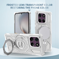 Étui de téléphone hybride TPU+PC tendance et design, résistant aux chocs, avec anneau de charge magnétique sans fil pour Motorola Edge 50 60 Fusion Pro