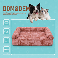 Lit pour chien en mousse à mémoire de forme orthopédique avec doublure imperméable et fond antidérapant pour les propriétaires de marques et les acheteurs en gros