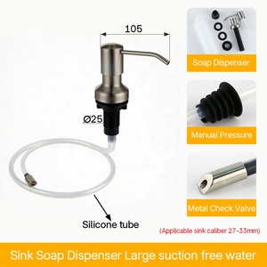 Distributeur de liquide <span class=keywords><strong>vaisselle</strong></span> pour évier de cuisine, facile à nettoyer, <span class=keywords><strong>avec</strong></span> bouteille vide pour détergent - Product Image 5