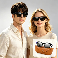 Étui de chargement pour lunettes intelligentes IA DX14 8 mégapixels avec contrôle par application, verres anti-lumière bleue, traduction en temps réel et fonctions photo