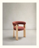 Chaise rembourrée en bois massif avec dossier confortable, style moderne JP, pour café et restaurant