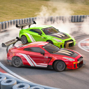 Coche de Carreras <span class=keywords><strong>Profesional</strong></span> a Escala 1:20 con Tracción en las 4 Ruedas, Luces LED, Control Remoto de <span class=keywords><strong>2</strong></span>.4GHz, Todoterreno, de Alta Velocidad, Listo para Usar, Juguete de Carreras con Cargador - Product Image 1