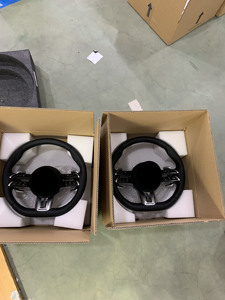 Volante Deportivo de Cuero y Fibra de Carbono para <span class=keywords><strong>Mercedes</strong></span> <span class=keywords><strong>Clase</strong></span> C <span class=keywords><strong>180d</strong></span> AMG W204/W211/W213/W205 C63/E63/S63/G63/G65/GTS/GTR/GLA/GLB - Product Image 5