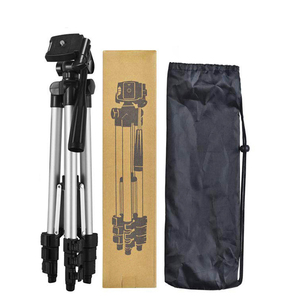 3110 100cm nối dài màu đen có thể gập lại đứng linh hoạt điện thoại di động máy ảnh Tripod 1/4 giao diện làm bằng thép không gỉ cho bàn sử dụng - Product Image 2