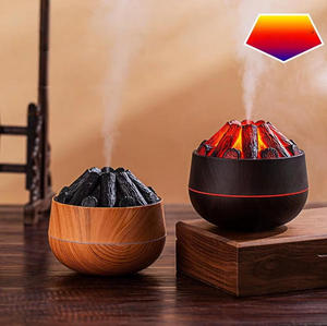 Diffuseur d'arômes ZW Charcoal 300ml Mini Flame Volcano Art Déco Design Anniversaire - Product Image 2