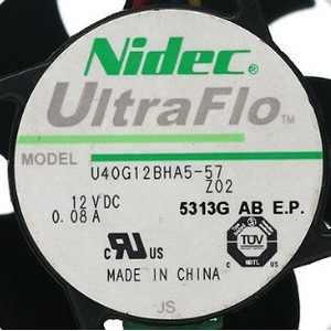 Nidec UltraFlo Fan 40x40x27mm 12V 0.08A 4-Wire Pwm <b>Computer</b> <b>Case</b> Cooling - Product Image 1