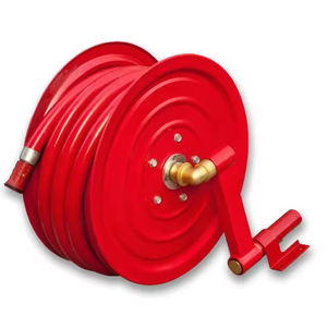 Enrouleur de tuyau d'incendie TLD 30m robuste, mural, flexible en <span class=keywords><strong>PVC</strong></span>, avec <span class=keywords><strong>buse</strong></span> de pulvérisation - Product Image 2