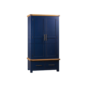 Armoire moderne à succès, style vintage, meubles de chambre à coucher, rangement pratique, bois massif en chêne/pin/acacia, approvisionnement direct du Vietnam - Product Image 1