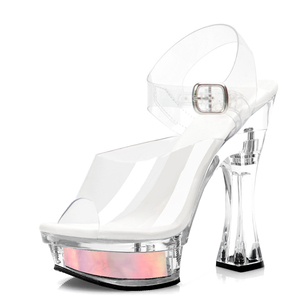 Scarpe con Tacco <span class=keywords><strong>per</strong></span> Crossdresser, Scarpe da Ballerina Esotica, Nuove Scarpe Rock, Stile Gotico, Sandali con Plateau da Spogliarellista, Scarpe con Tacco Bloccabile, Scarpe da Regina del Nightclub - Product Image 3