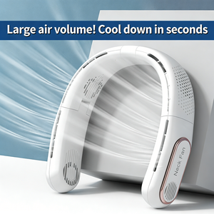 Ventilador de Cuello Plegable sin Aspas, Mini Ventilador Portátil Recargable, Ventilador Deportivo sin Aspas de 2400mAh, Ventilador Personal de Cuello para el Verano - Product Image 4