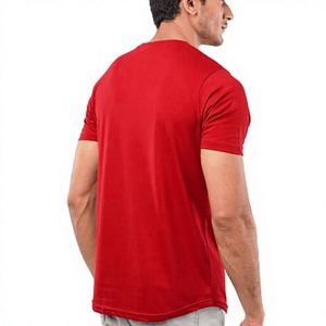 T-shirt en coton de haute qualité pour hommes, col rond, manches courtes, respirant, décontracté, tee-shirt uni, logo personnalisé, vente en gros - Product Image 2