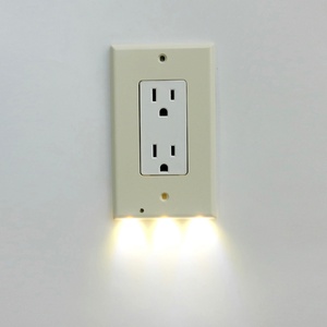 Artículos Populares: Enchufe de Pared de Color Blanco Estándar Americano con Luz Nocturna Inteligente de Encendido/Apagado - Product Image 4