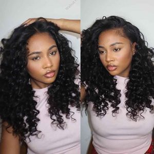 Extensions de cheveux humains vierges brésiliens Deep Wave pour tresses au crochet, pré-séparées, pré-bouclées, style Boho, noires - Product Image 6