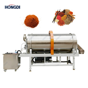 Mélangeur à tambour en acier inoxydable Hongdi série 304 avec moteur pour le traitement des produits chimiques, capacité 400L, puissance 2kW, couleur orange - Product Image 2