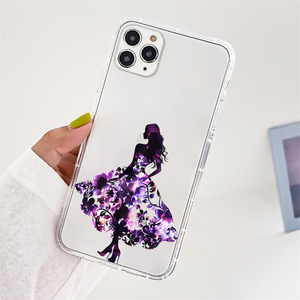 Vente en gros coloré dessin animé fille fleur pour Apple 16 Pro Max étui de téléphone portable <span class=keywords><strong>iPhone</strong></span> 17 Air Transparent couverture souple téléphone - Product Image 5