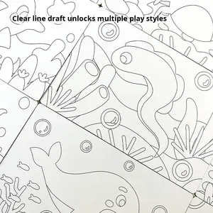 Juego de juguetes de <span class=keywords><strong>dibujo</strong></span> de pintura de arena creativa para niños, juguete educativo DIY hecho a mano Unisex de plástico - Product Image 3