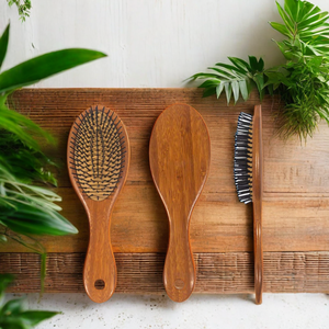 Thân Thiện Với Môi Tre Tự Nhiên Detangling Và Chống-Tĩnh Tóc <span class=keywords><strong>L</strong></span>ược Cá Nhân Massage Công Cụ Cho Cả Hai Người Đàn Ông Và Phụ Nữ Nhà Sử Dụng - Product Image 5