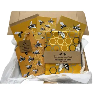 कस्टम मधुमक्खी उपहार बॉक्स शहद मधुमक्खी हैपर सेट जन्मदिन उपहार बॉक्स